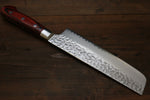 Sakai Takayuki VG10 33-Couches Damas Nakiri  160mm Bois d'acajou Pakka Manipuler - japanny-FR