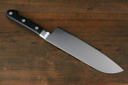 Sakai Takayuki Grand Chef Acier suédois Santoku 180mm Manipuler - japanny-FR