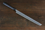 Sakai Takayuki Byakko Acier Blanc No.1 Sakimaru Takohiki  270mm Bois d'ébène Manipuler Avec gaine - japanny-FR