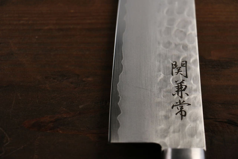 Kanetsune VG1 Martelé Santoku  165mm Acajou Manipuler - japanny-FR