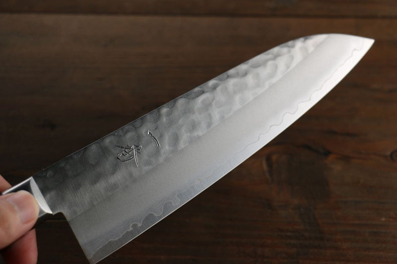 Ichiban Couteau de chef de cuisine japonais VG10 Santoku 180mm - japanny-FR