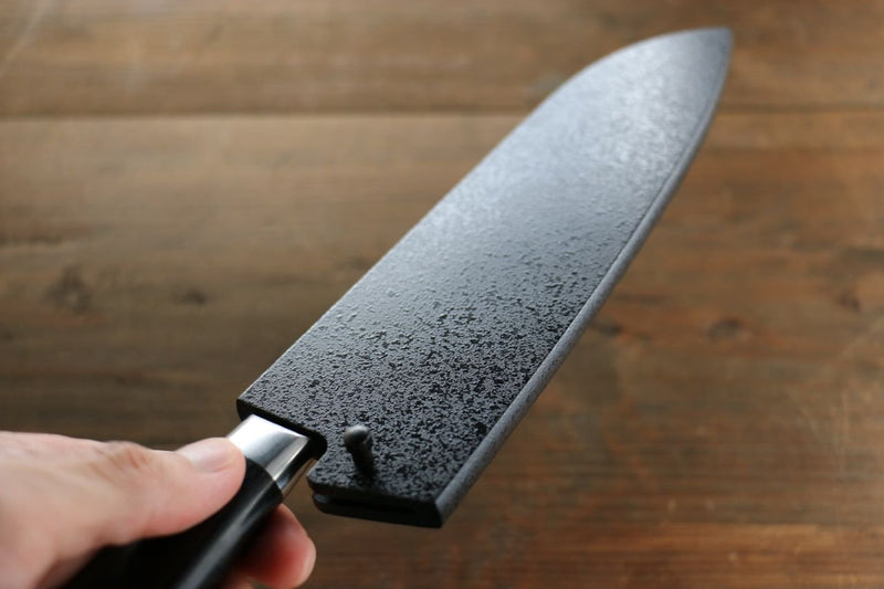 Kuroishime Magnolia Gaine pour Santoku avec Cheville en contreplaqué 180mm Houei - japanny-FR