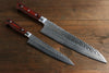 Sakai Takayuki ensemble de couteaux japonais Gyuto 240mm et Petty 150mm 33 couches Damas - japanny-FR