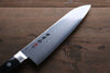 Kanetsune VG10 33-Couches Damas Santoku 180mm Manipuler Bois de Pakka - japanny-FR