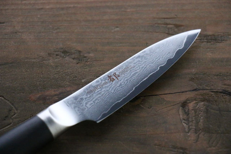 Miyako AUSB 33 Couche de Damas couteau d'office  85mm - japanny-FR