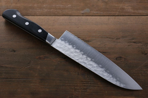 Sakai Takayuki Acier Bleu Martelé 3 couche Santoku  180mm - japanny-FR