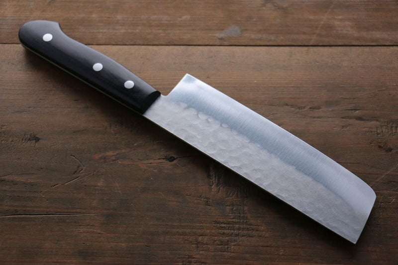 Sakai Takayuki Acier Bleu Martelé 3 couche Nakiri  165mm - japanny-FR