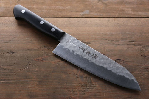 Sakai Takayuki Acier Bleu Martelé 3 couche Santoku  165mm - japanny-FR