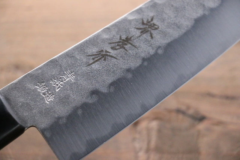 Sakai Takayuki Acier Bleu Martelé 3 couche Santoku  165mm - japanny-FR