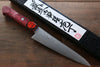 Shigeki Tanaka VG10 17-Couches Damas Petite-utilité.  150mm Bois de pakka rouge Manipuler - japanny-FR