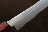 Shigeki Tanaka VG10 17-Couches Damas Petite-utilité.  150mm Bois de pakka rouge Manipuler - japanny-FR