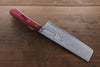 Shigeki Tanaka VG10 17-Couches Damas Nakiri  160mm Bois de pakka rouge Manipuler - japanny-FR