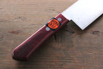 Shigeki Tanaka VG10 17-Couches Damas Nakiri  160mm Bois de pakka rouge Manipuler - japanny-FR