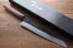 Takayuki Iwai Super Bleu Kurouchi Gyuto  240mm Shitan Manipuler - japanny-FR