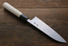 Shigeki Tanaka Acier Bleu No.2 17 Couche de Damas Damas Santoku  165mm Magnolia Manipuler - japanny-FR