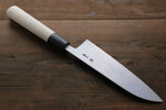 Shigeki Tanaka Acier Bleu No.2 17 Couche de Damas Damas Santoku  165mm Magnolia Manipuler - japanny-FR