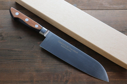 Sakai Takayuki TUS Acier Inoxydable Santoku  180mm Manipuler - japanny-FR