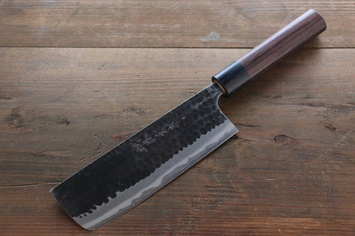 Katsushige Anryu Super Bleu Nakiri  165mm Shitan Manipuler - japanny-FR