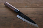 Takayuki Iwai Acier Bleu No.2 Kurouchi Funayuki  165mm Shitan Manipuler - japanny-FR