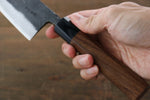 Takayuki Iwai Super Bleu Kurouchi Santoku  165mm Shitan Manipuler - japanny-FR