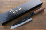 Takayuki Iwai Super Bleu Kurouchi Santoku  165mm Shitan Manipuler - japanny-FR