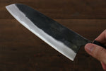 Takayuki Iwai Super Bleu Kurouchi Santoku  165mm Shitan Manipuler - japanny-FR