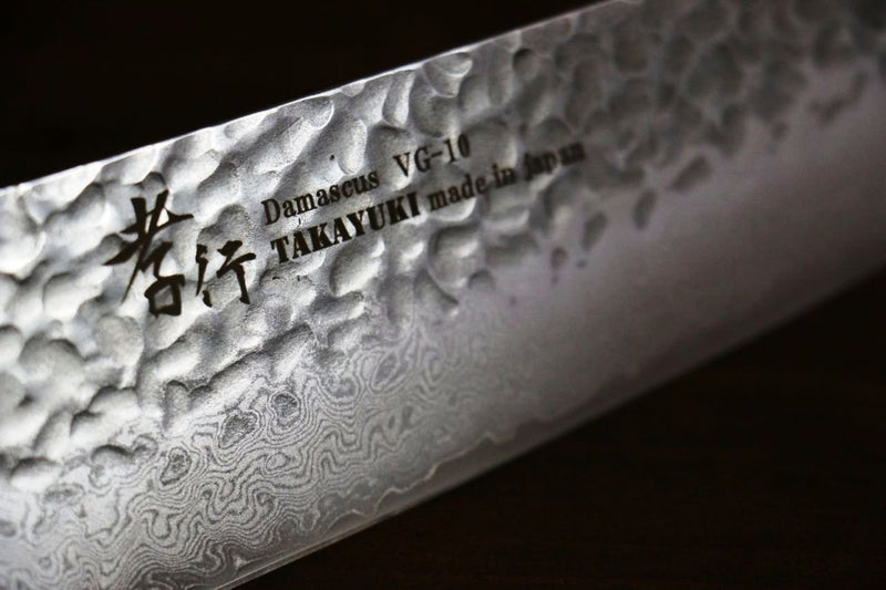 Sakai Takayuki ensemble de 33 couteaux japonais Santoku Damas 180mm et Petty 150mm - japanny-FR